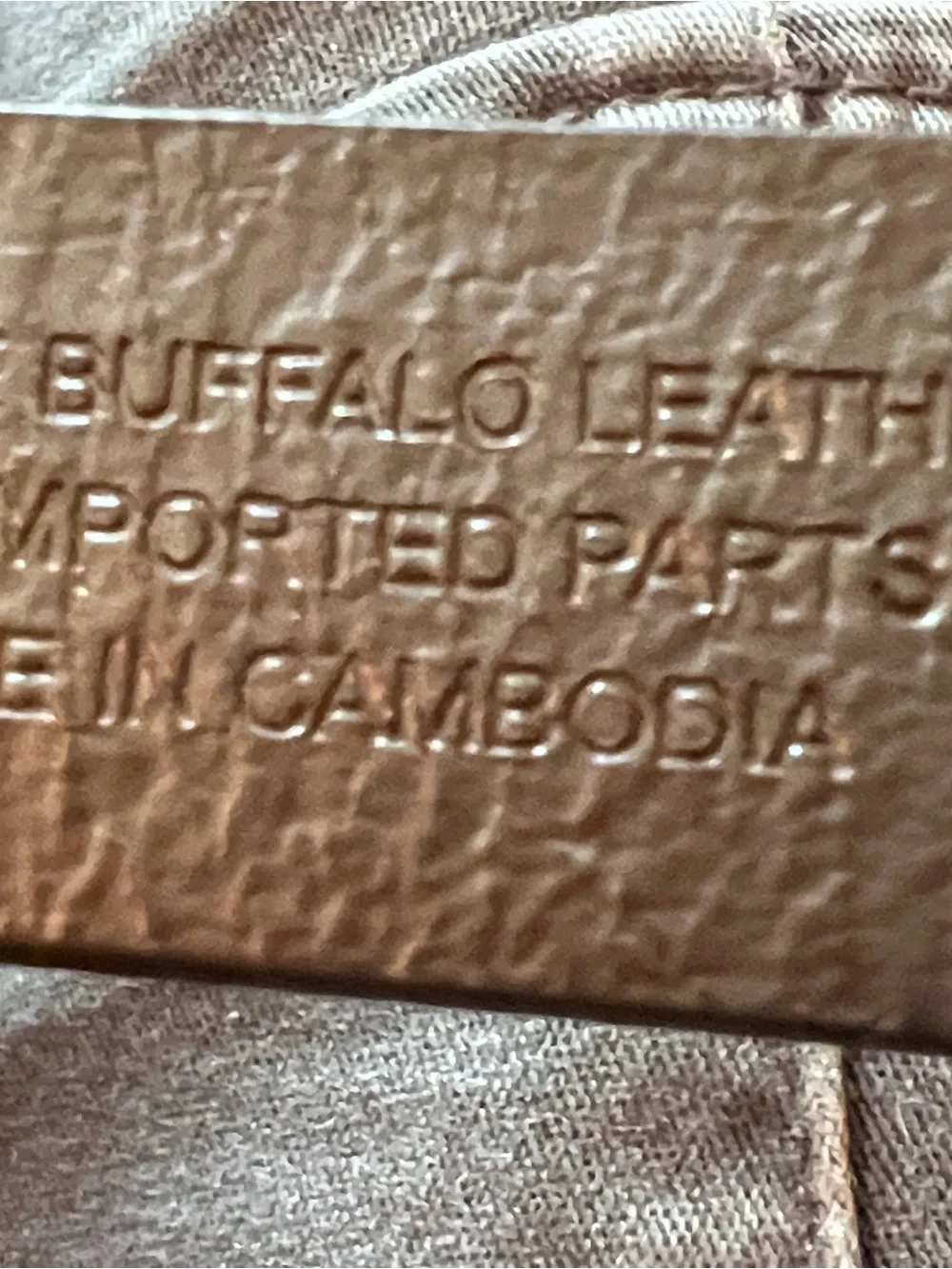 Crewcuts J. Crew Unisex Brown Belt Silver Buckle Genuine Buffalo Leather Size M